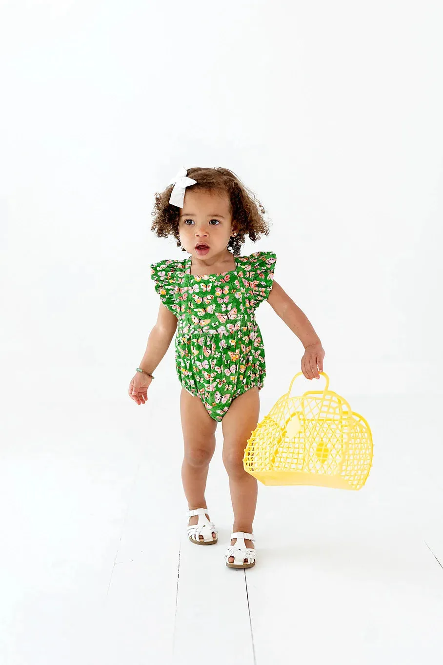 Emmy Romper in Bold Butterfly 